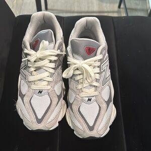 New Balance Gray and White Sneakers 9060